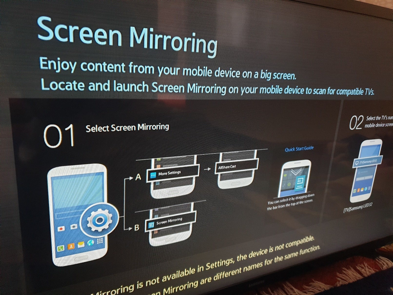 Samsung Tv Wirelessly Screen, Do Samsung Tvs Have Screen Mirroring
