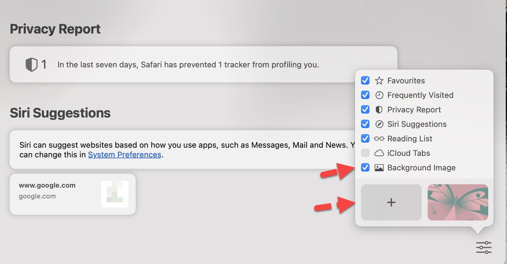 How to Change Safari Background Image on macOS Big Sur (Safari 14)