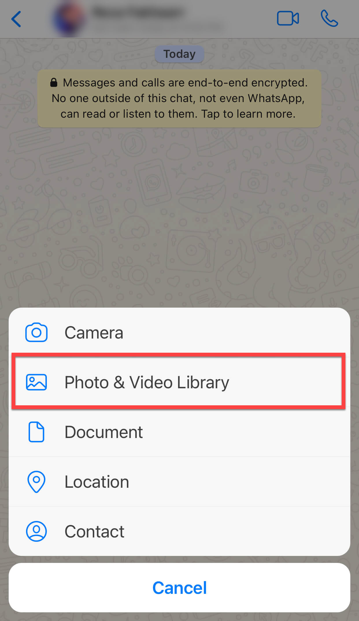 send view once photo in WhatsApp
