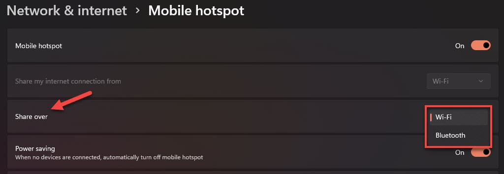 Windows 11 Mobile Hotspot