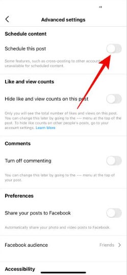How to Schedule Posts and Reels on Instagram in Samsung