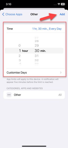 How to lock iPhone Apps using Screen Time on iOS 17
